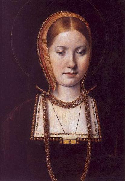 Michiel Sittow Katherine of Aragon France oil painting art